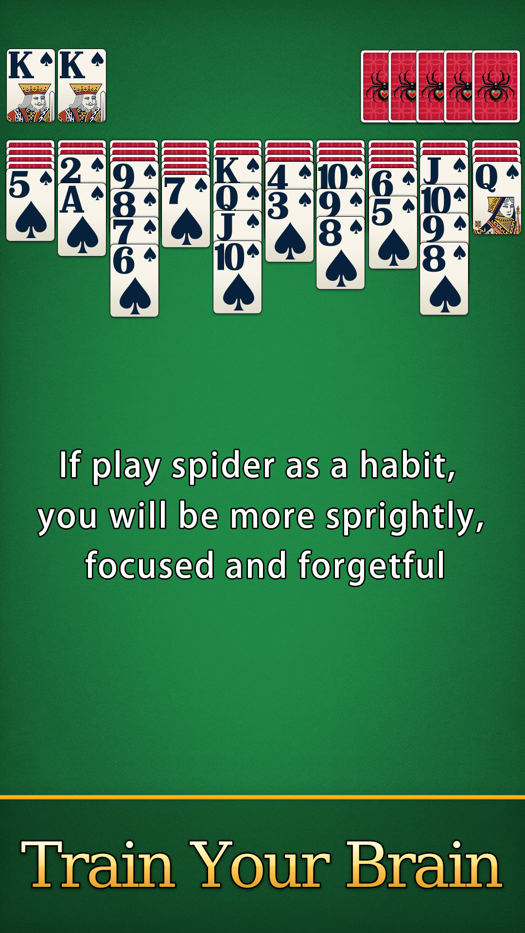 Spider Solitaire Card Games Game Screenshot