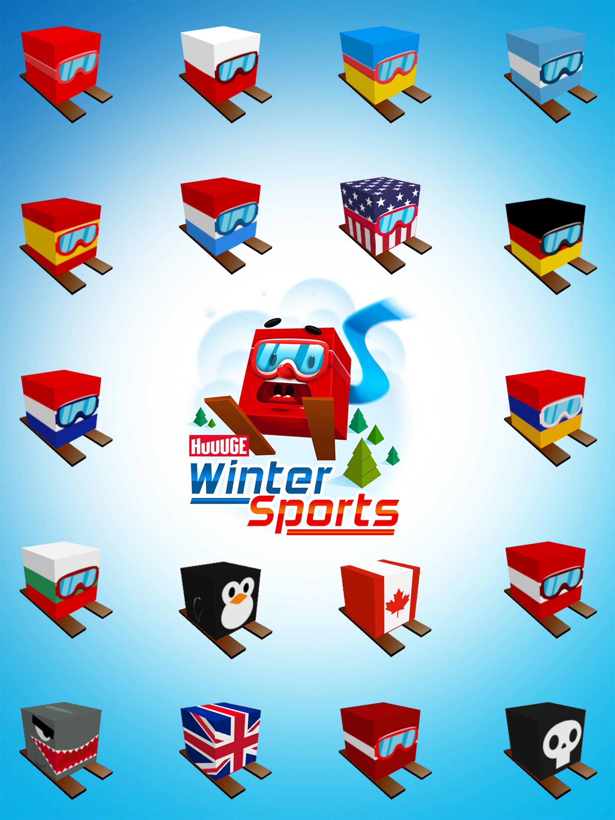 Screenshot of Huuuge Santa Ski