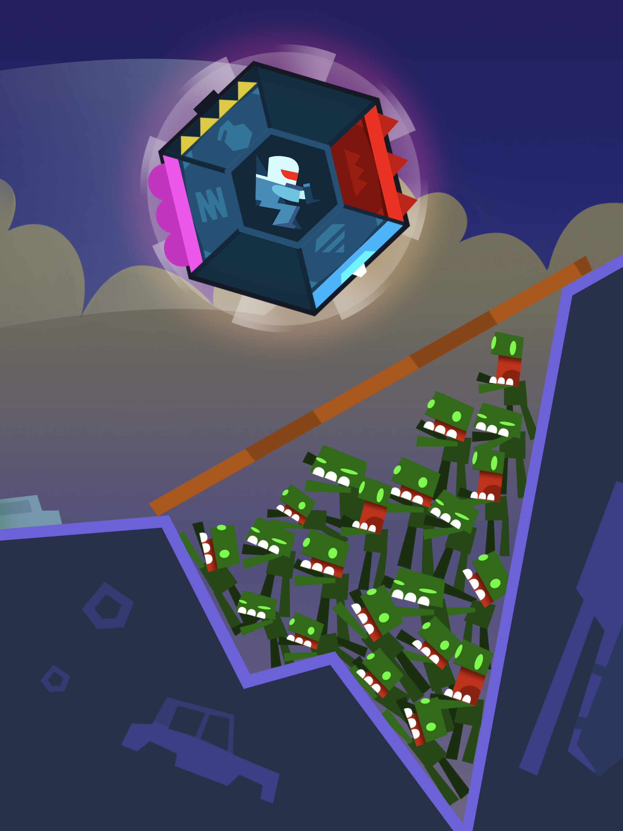 Downhill Smash Game Screenshot