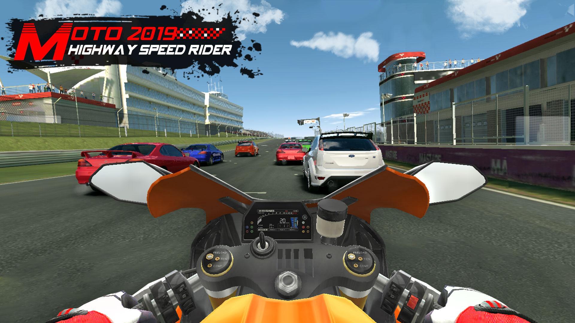 Moto 2019 - Highway Speed Rider screenshot game