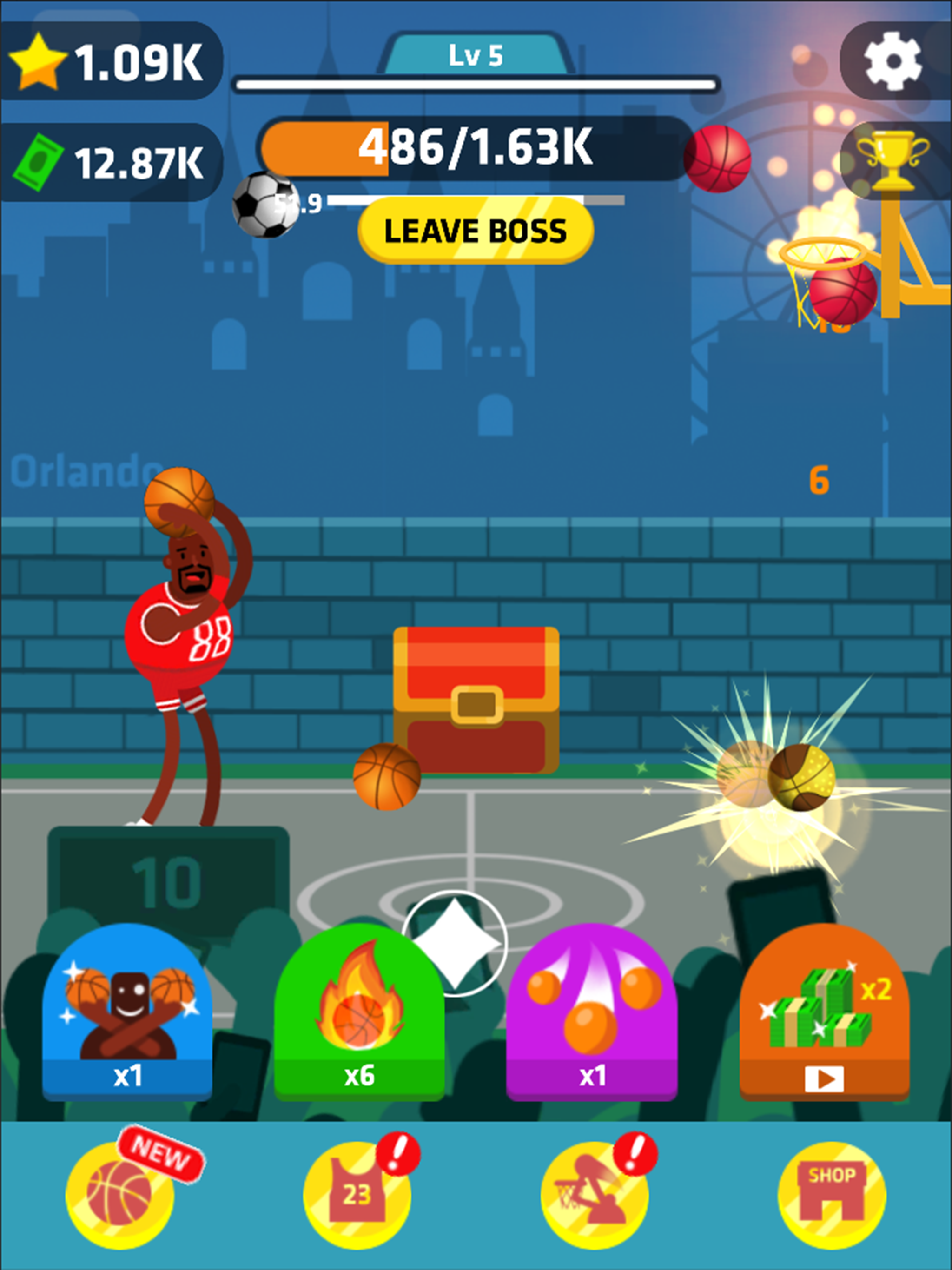 Idle Dunk Masters Game Screenshot