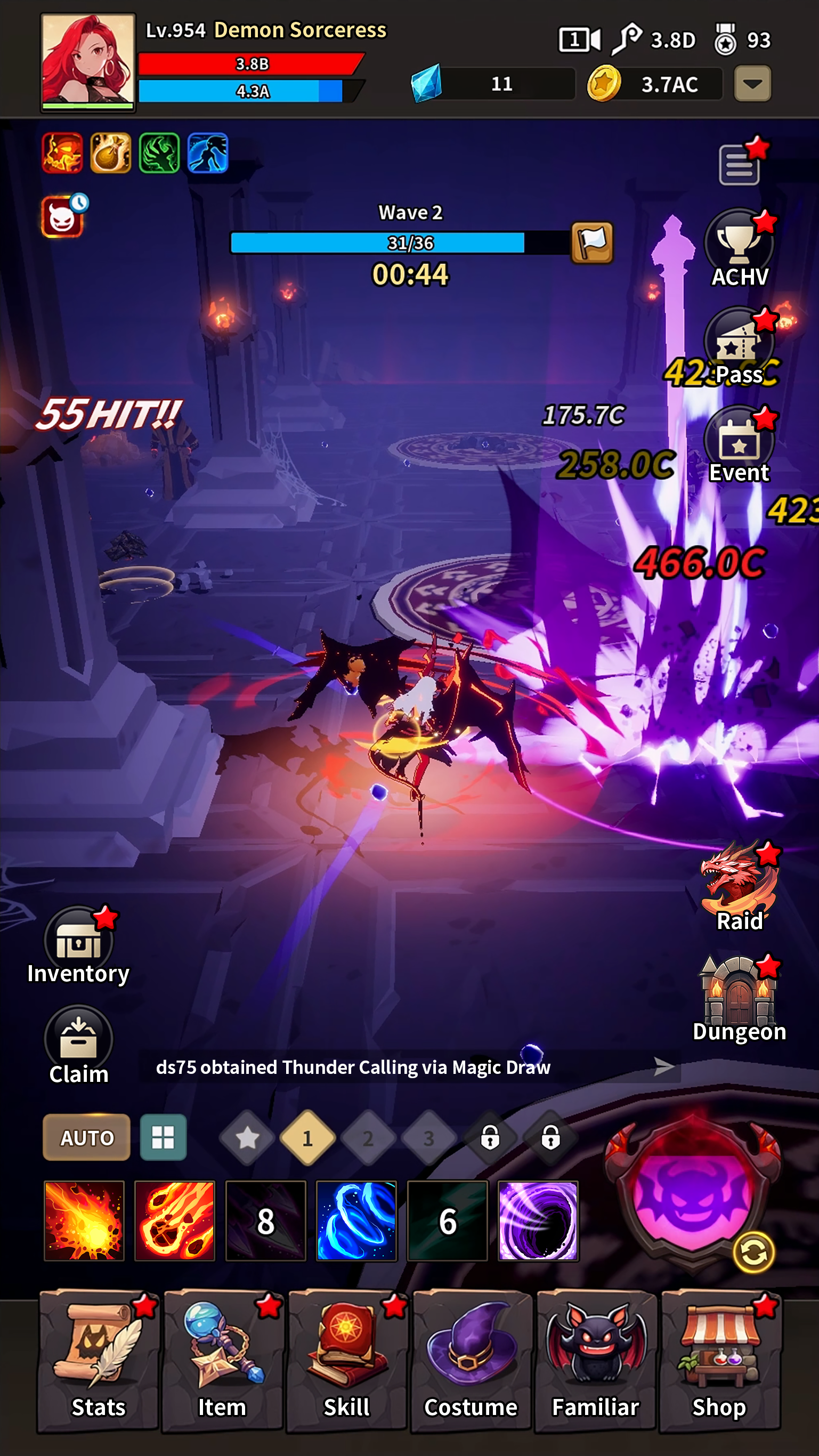 Demon Sorceress : Idle RPG Game Screenshot