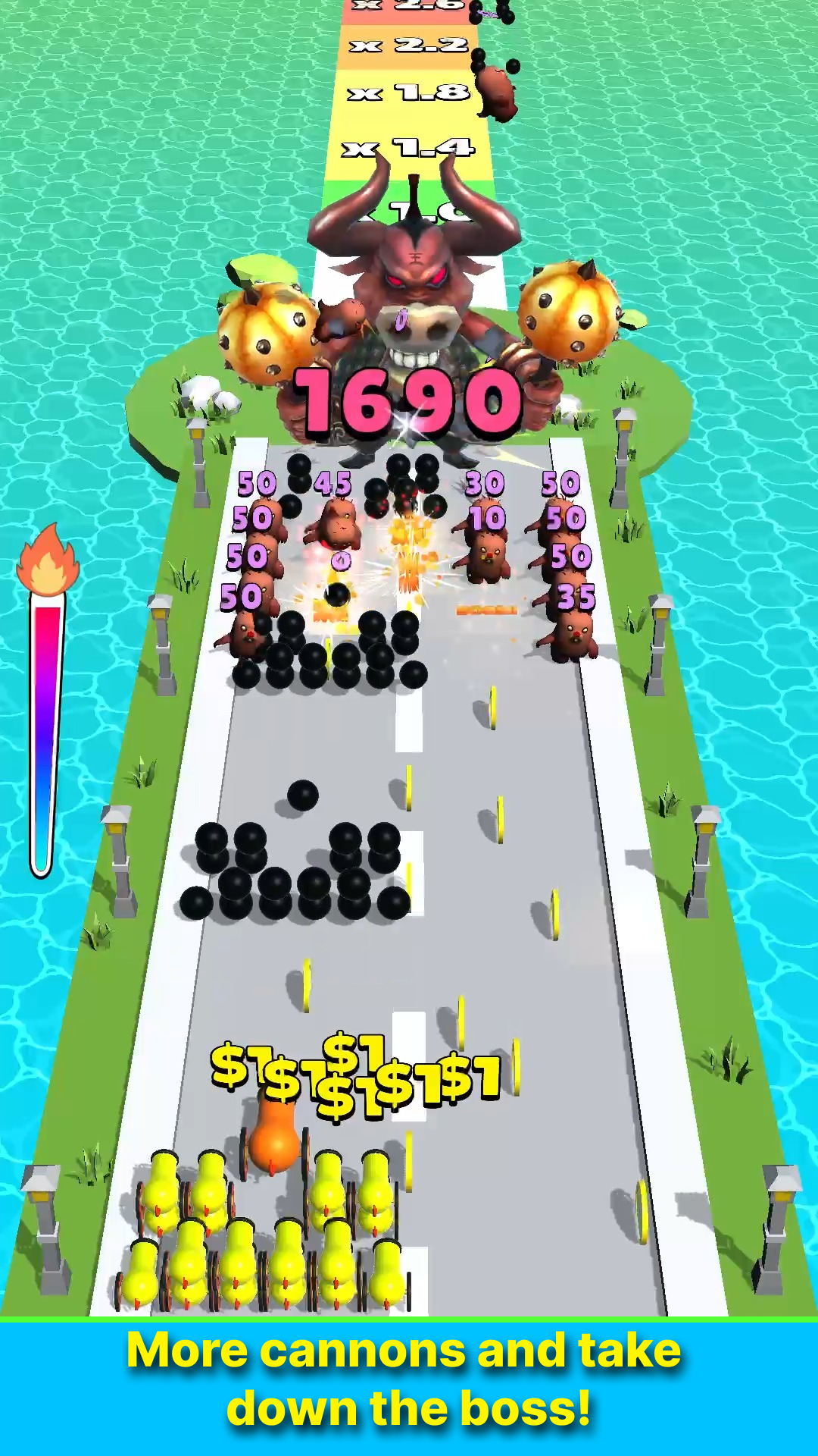 Prevent Intrusion:CannonBattle Game Screenshot