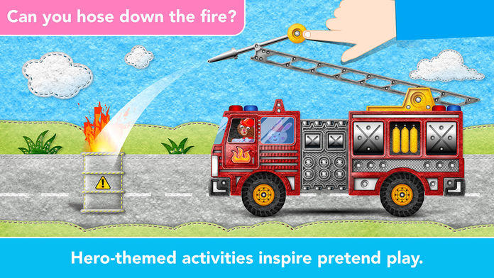 Captura de Tela do Jogo Kids Vehicles Fire Truck games