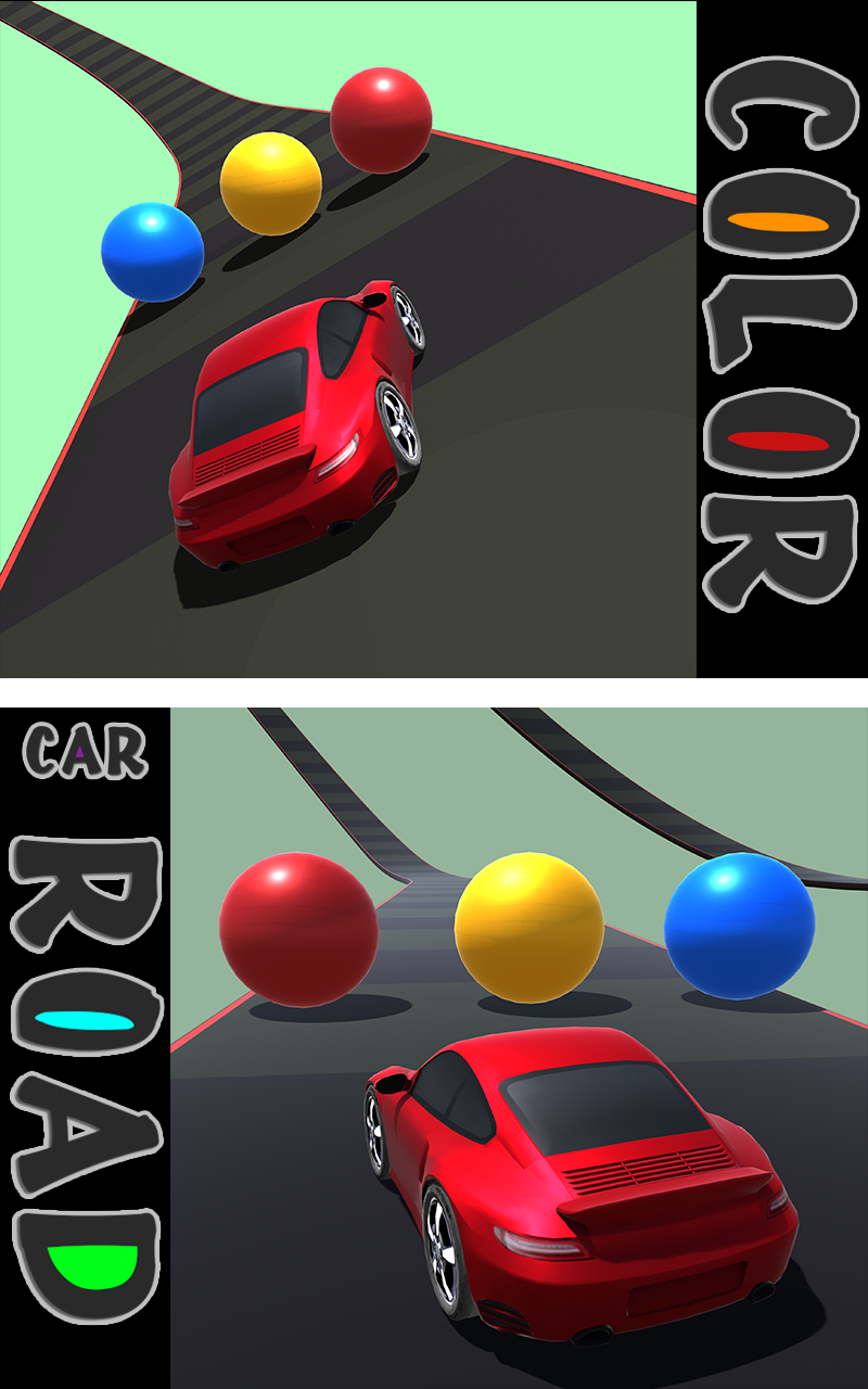Screenshot of Color Cars Road Rush