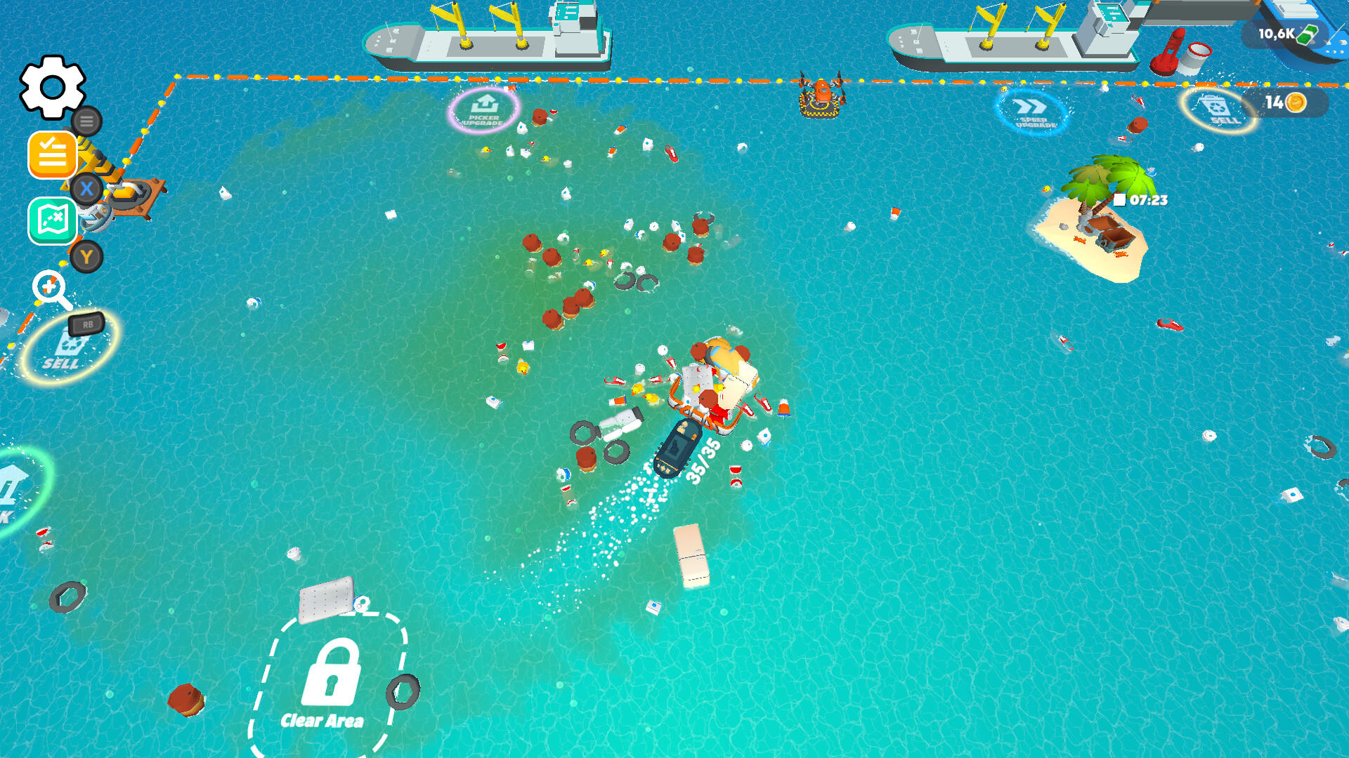 Clean the Sea! screenshot game