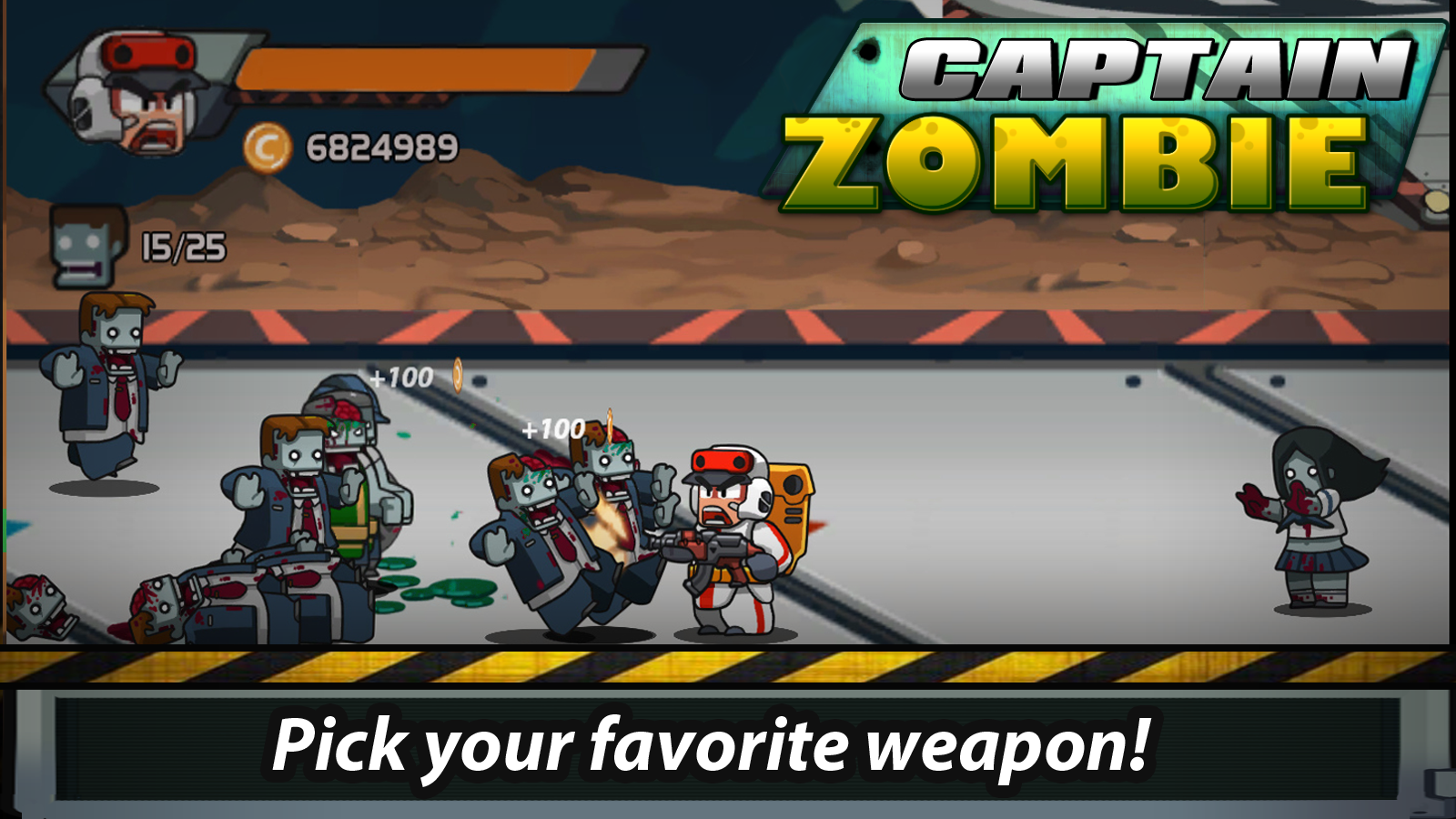 Captain Zombie: Avenger (Shoot Game Screenshot