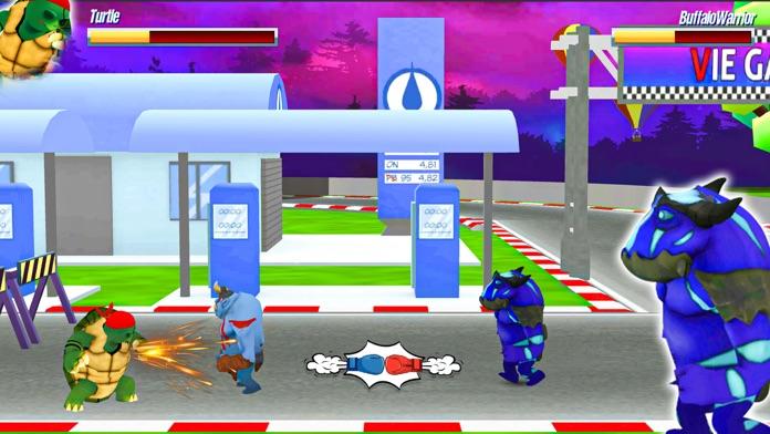Turtle Street Fighting Ninja Game Screenshot