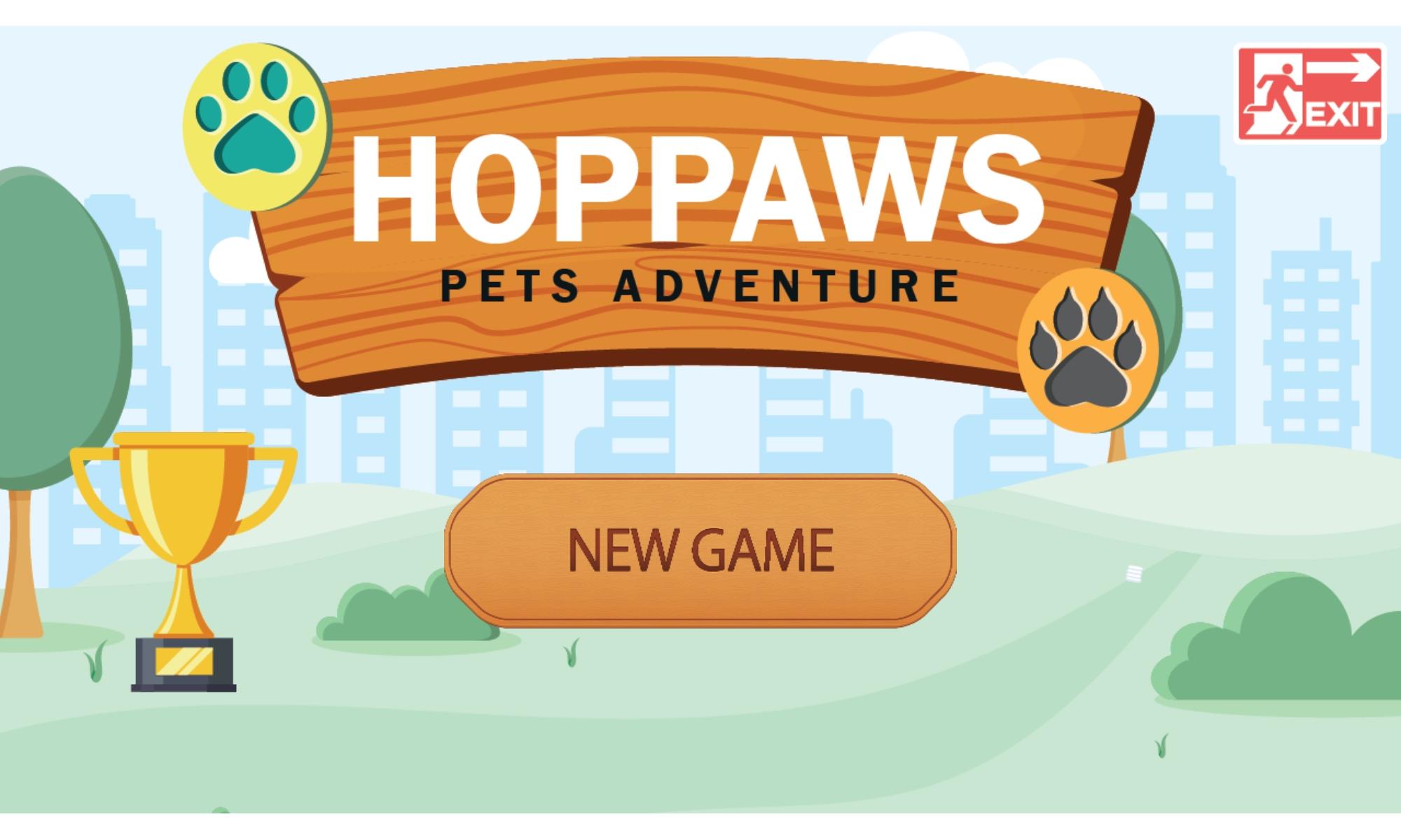 Screenshot of Hoppaws; Pets adventure