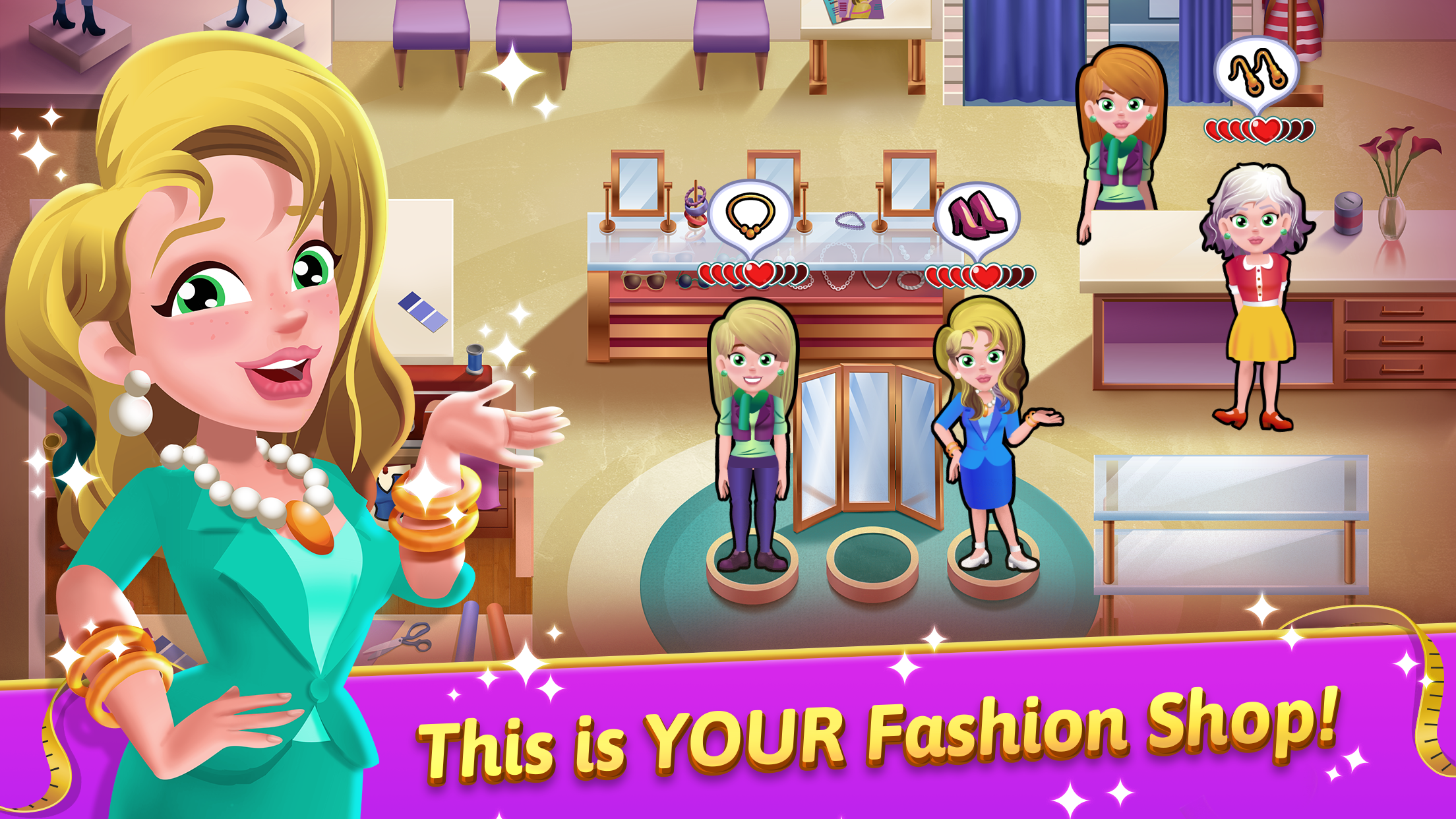 Screenshot 1 of Fashion Salon Dash: игра в магазин 1.0.6