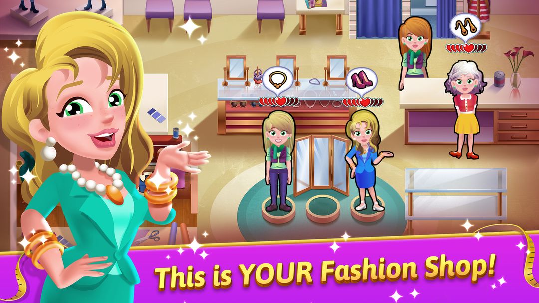 Fashion Salon Dash: Shop Game遊戲截圖