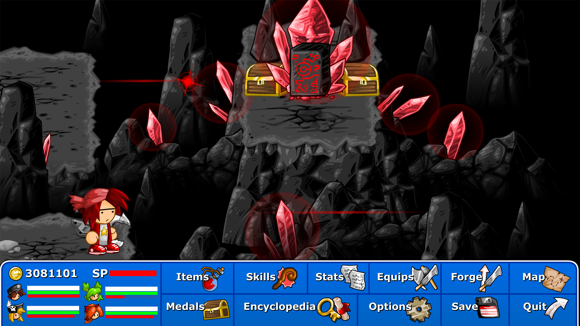 Screenshot of Epic Battle Fantasy 4: RPG