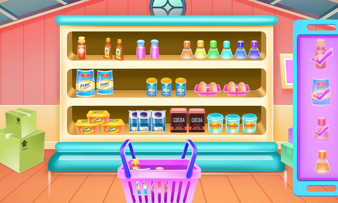 Screenshot of Cooking Games Rainbow Cookies Factory
