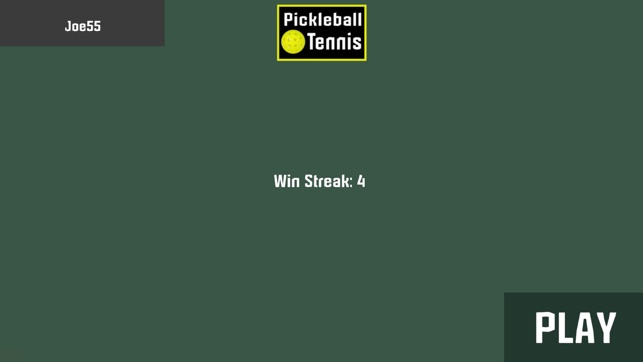 Pickleball Tennis Game Screenshot