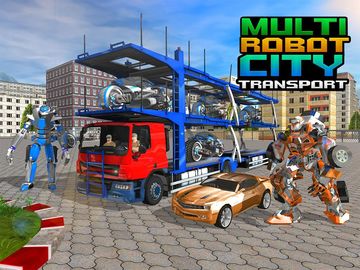 Multi Robot City Transport Sim Game Screenshot