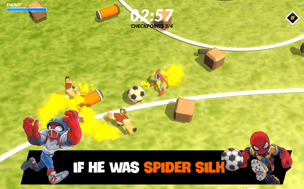 Screenshot of Spider Ronald Soccer Racing