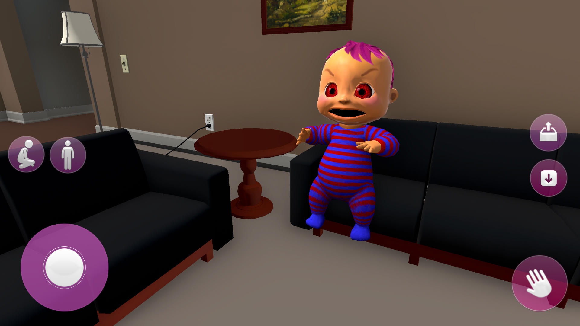 Скриншот игры Scary Baby In Pink Horror Game