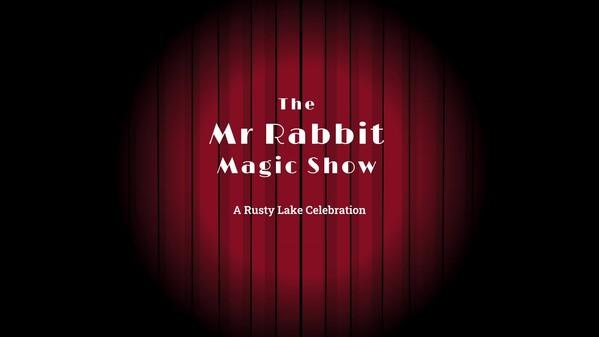 Screenshot of the video of The Mr. Rabbit Magic Show