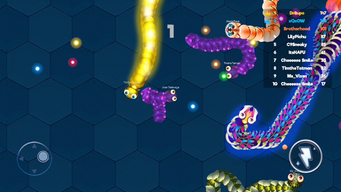 Snaker Dash -Color Snake Dance screenshot game