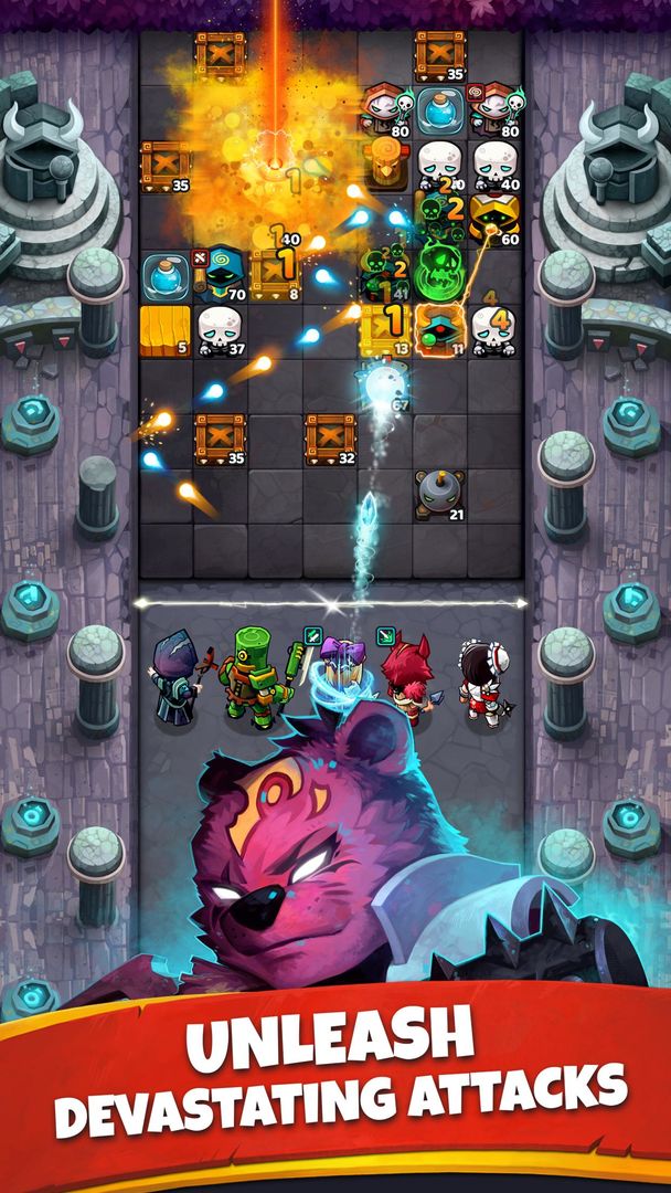 Battle Bouncers - RPG Legendary Brick Breakers screenshot game