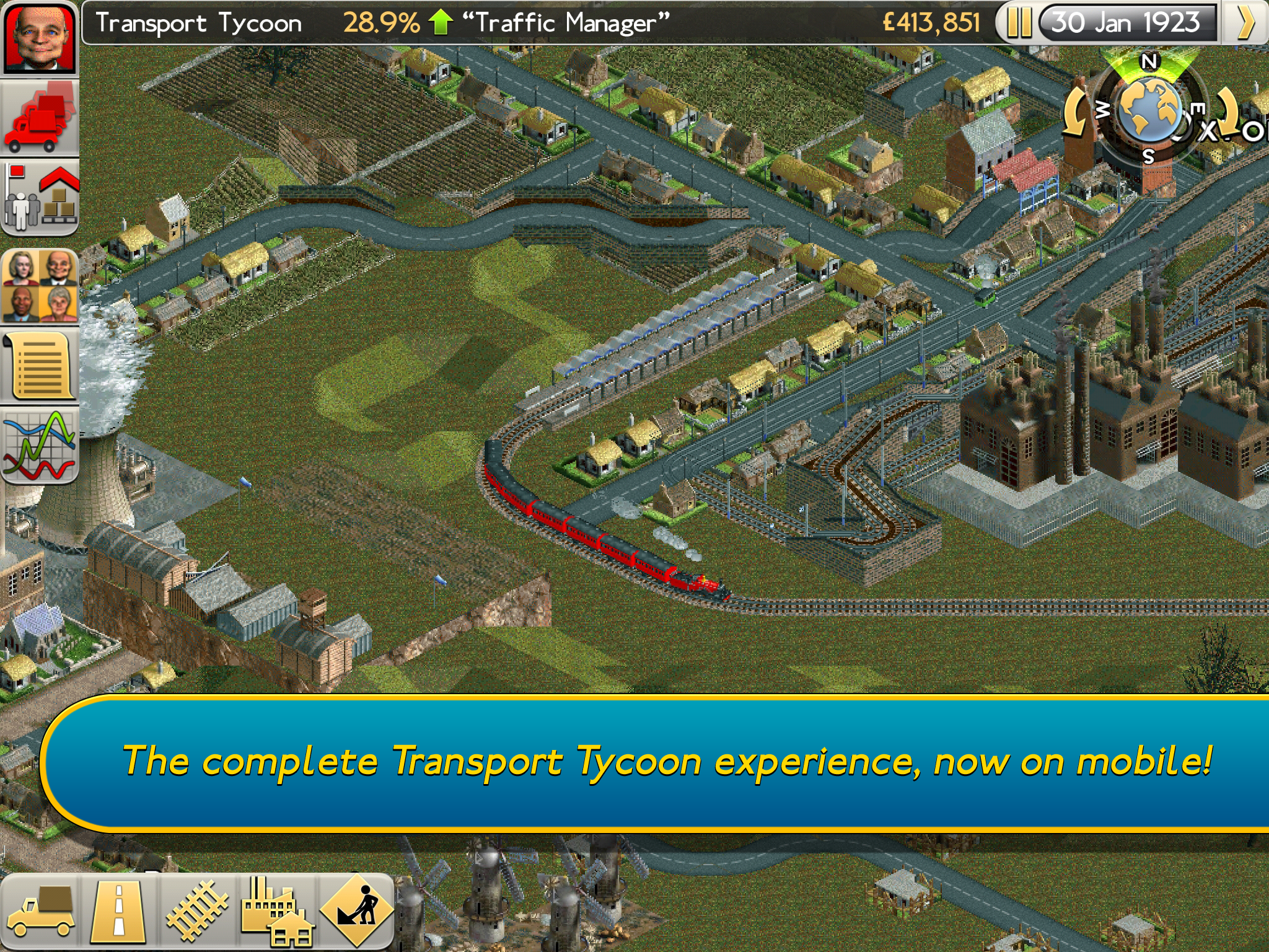Transport Tycoon Game Screenshot