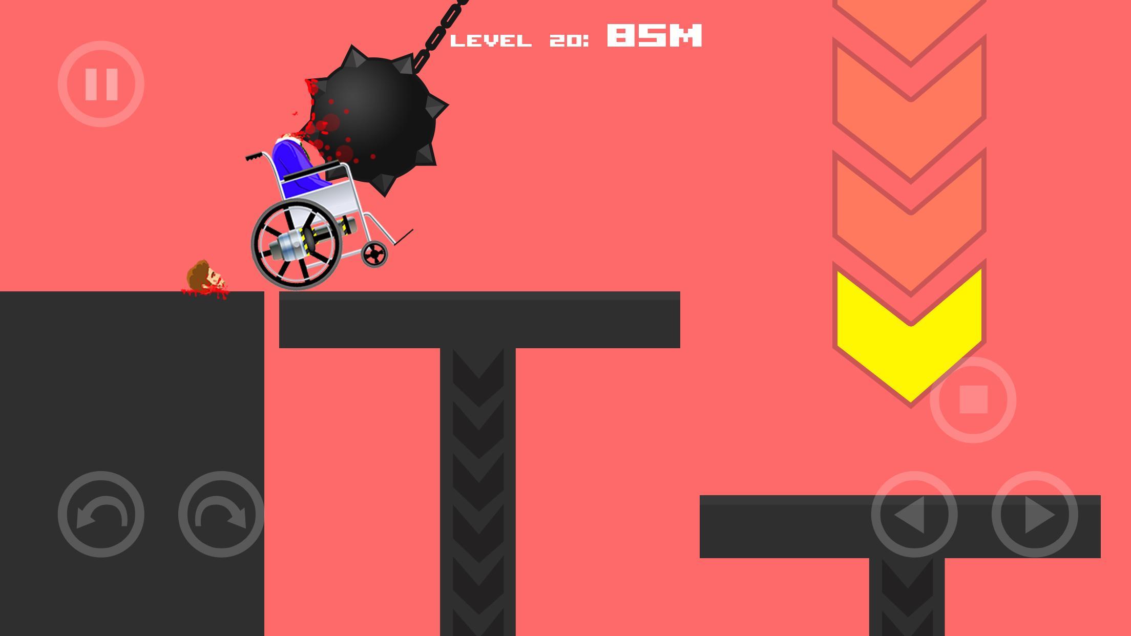Funny Unicycle Hill Physics screenshot game