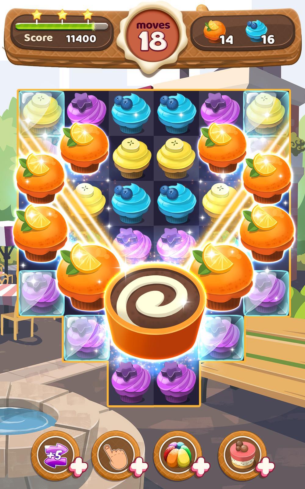 Cupcake Crush ゲームのスクリーンショット
