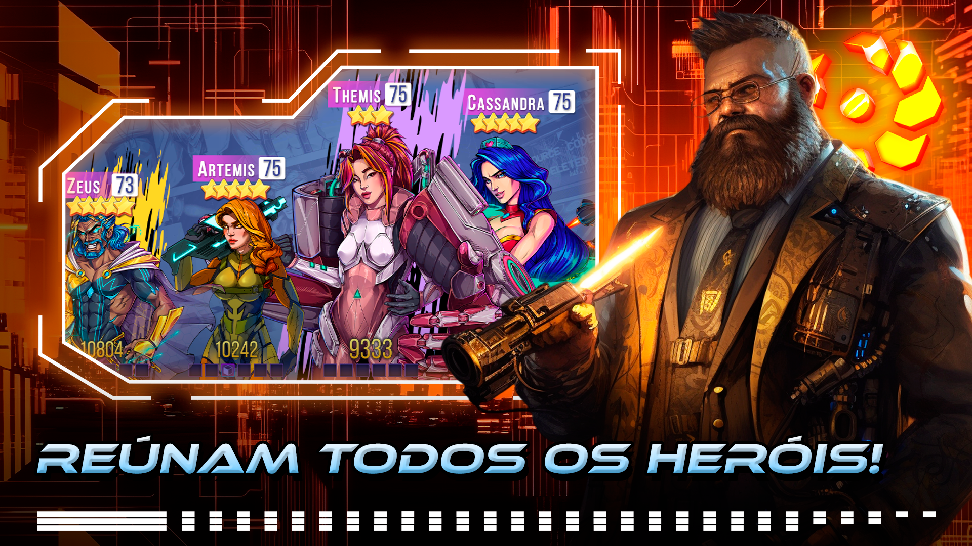 Captura de Tela do Jogo Olympus Hero: Sci-Fi RPG