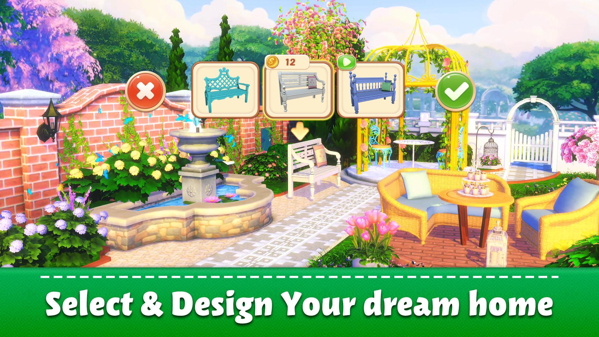 Sweet Home: Design My Room 게임 스크린샷