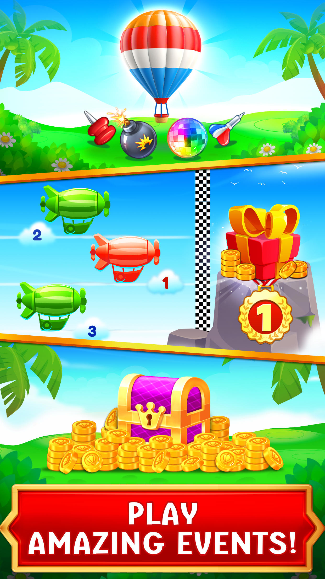 Balloon Pop: Match 3 Games Game Screenshot