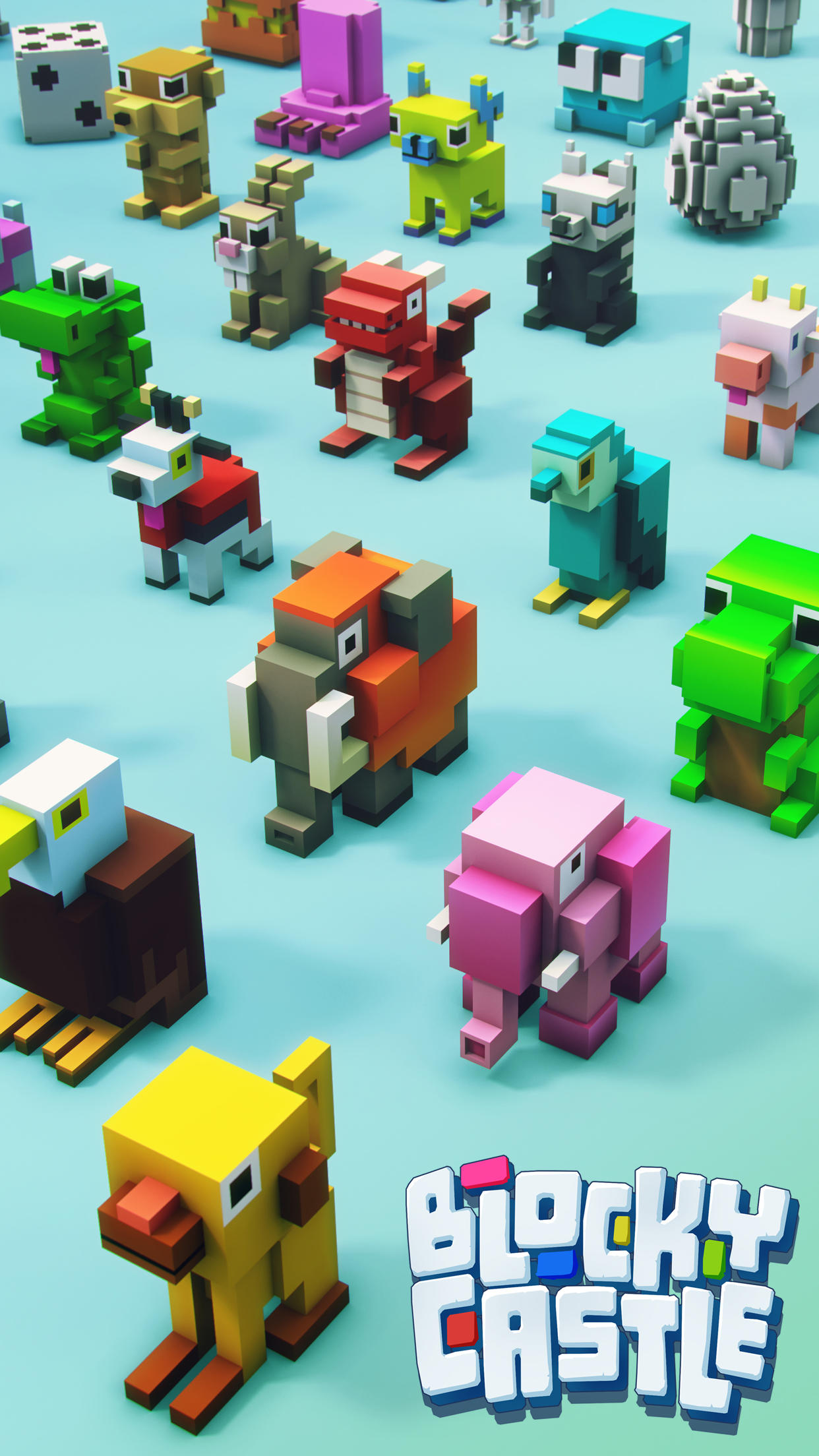 Blocky Castle: Tower Climb ゲームのスクリーンショット