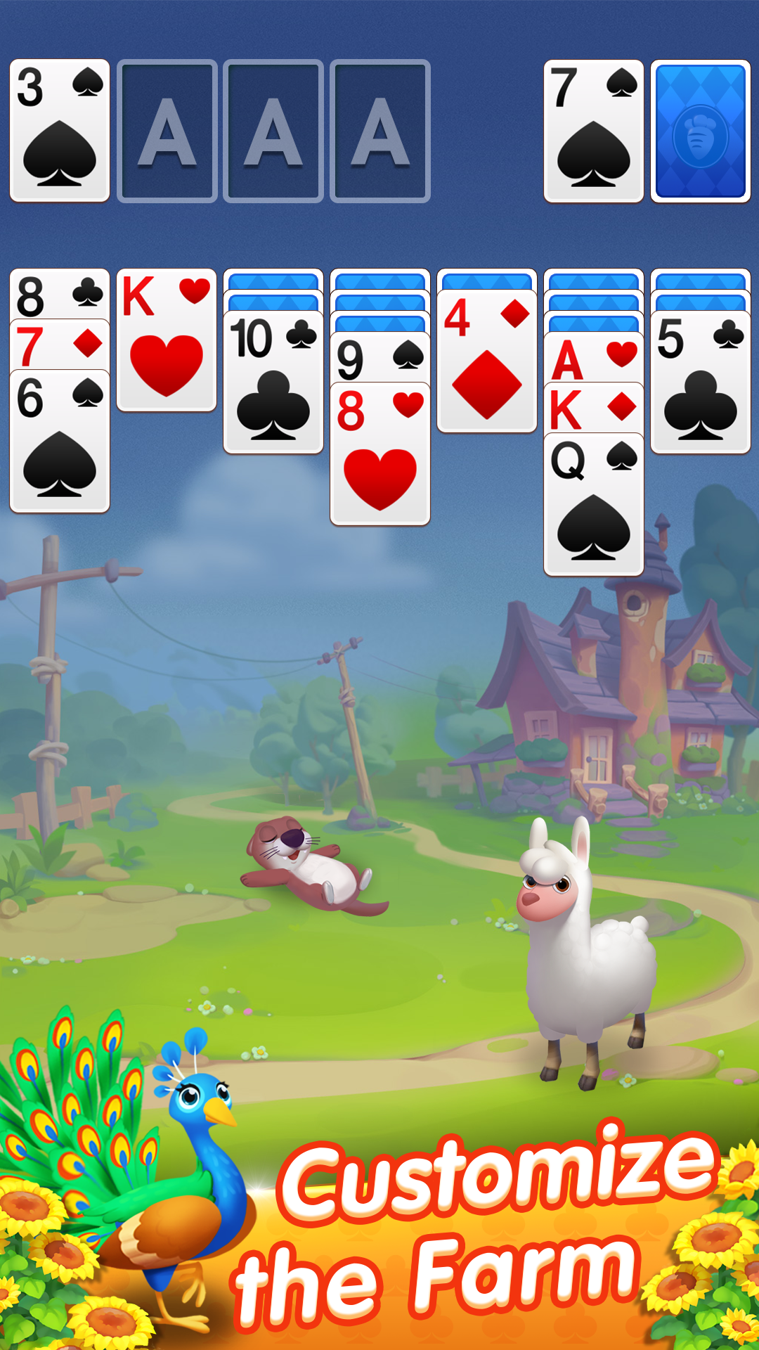Solitaire Farm Game Screenshot