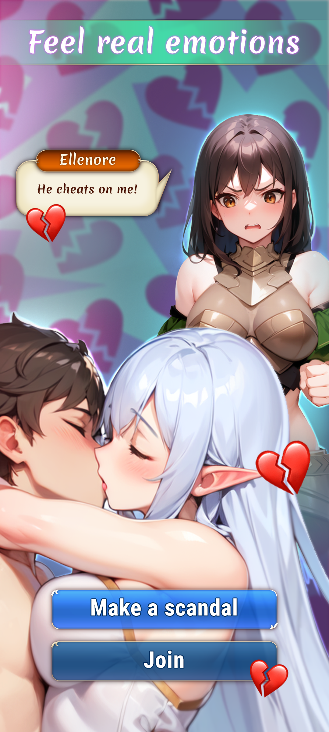 Screenshot of Anime Dating Sim: Novel & Love
