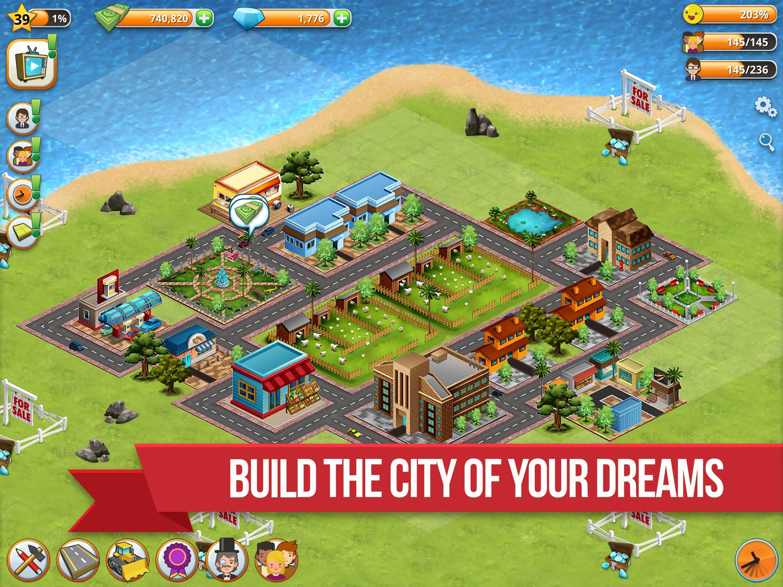 Village Island City Simulation Game Screenshot