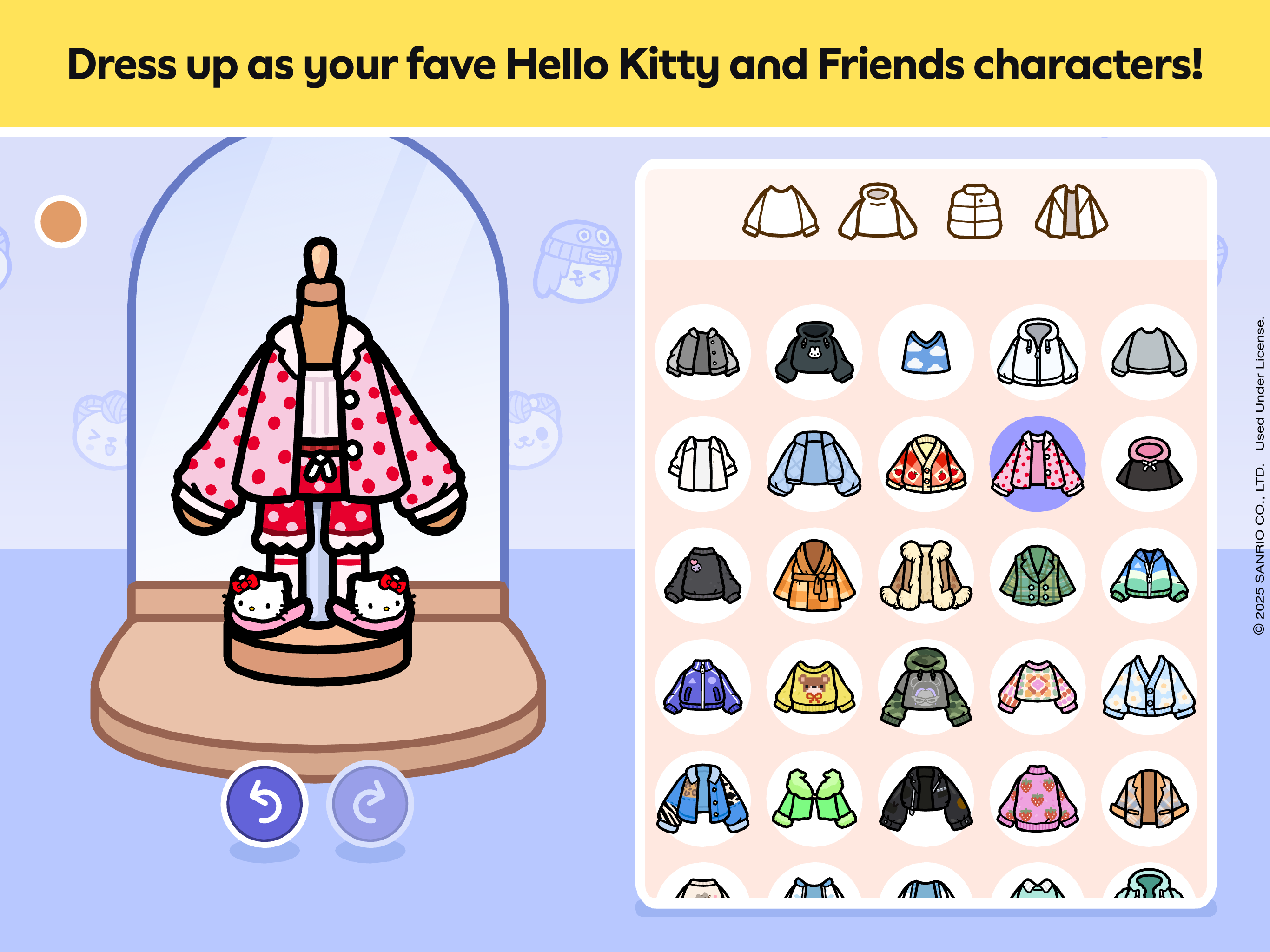 Cuplikan Layar Game Toca Boca World x Hello Kitty