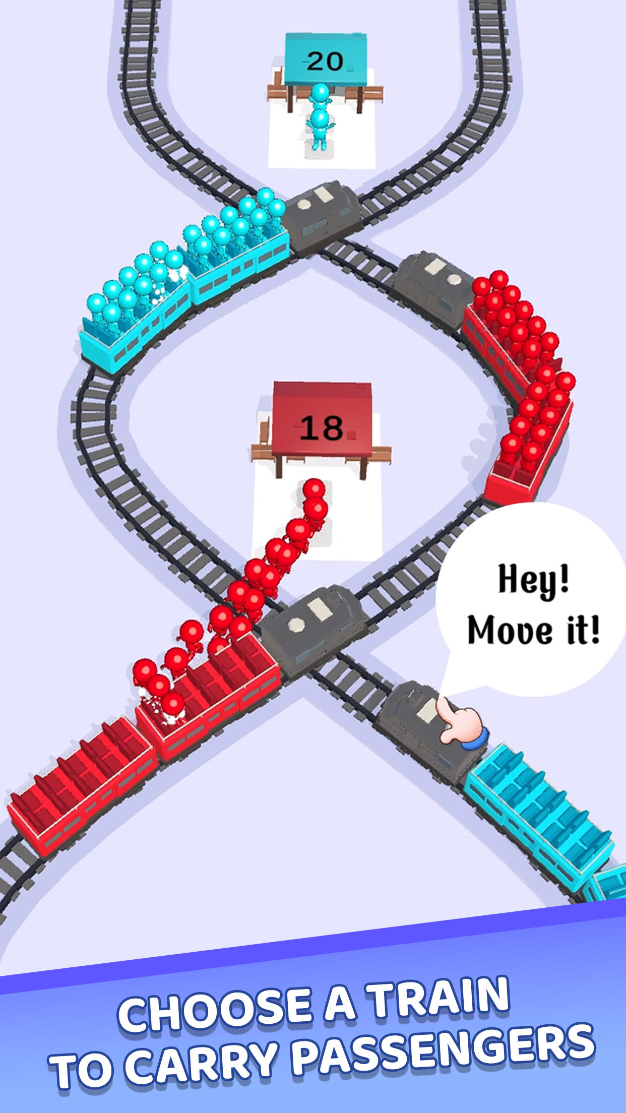 Train Jam Escape: Traffic 3D Game Screenshot