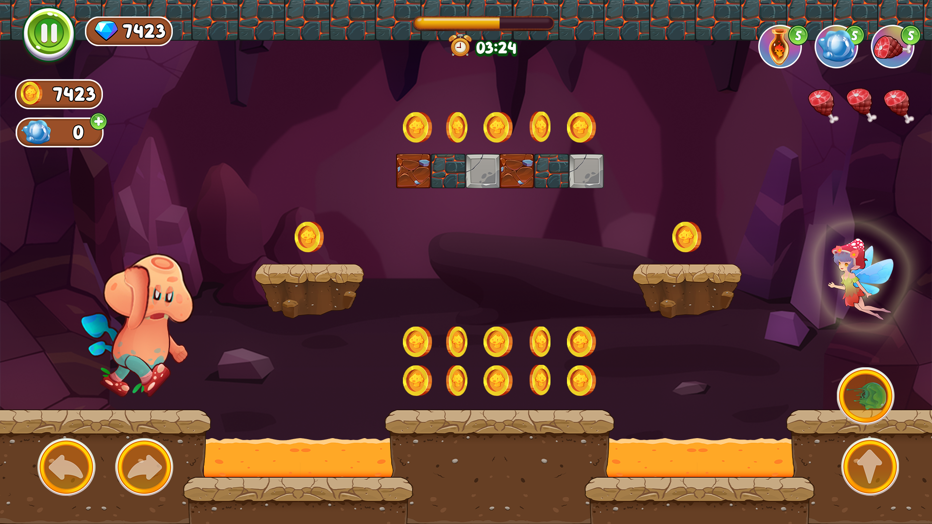 Mushroom War: Legend Adventure Game Screenshot