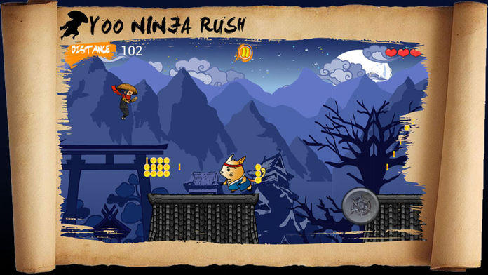 Captura de Tela do Jogo Yoo Ninja Rush - Jumping, No Ads