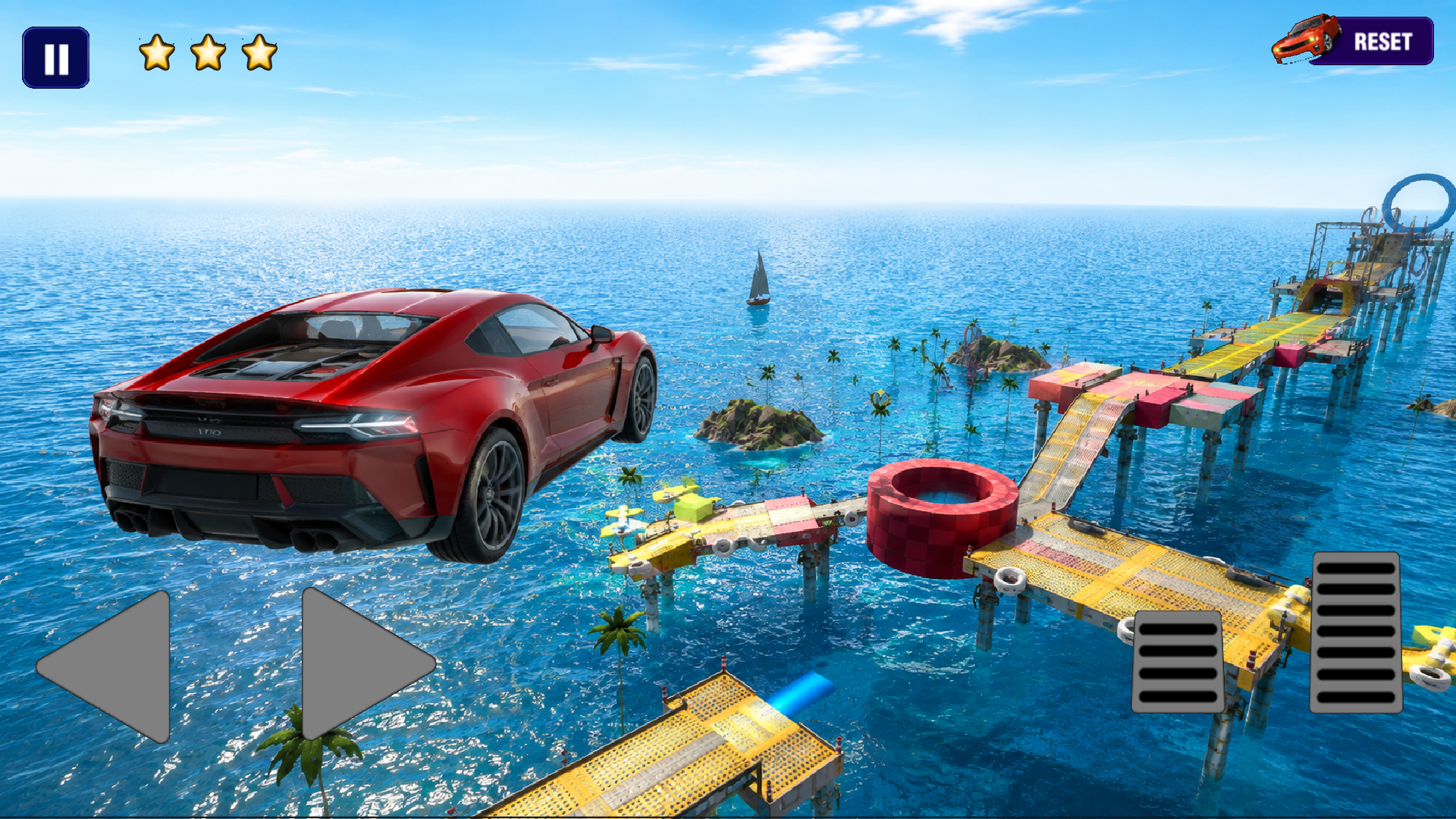 Captura de Tela do Jogo Speed X Unstoppable Car Stunts