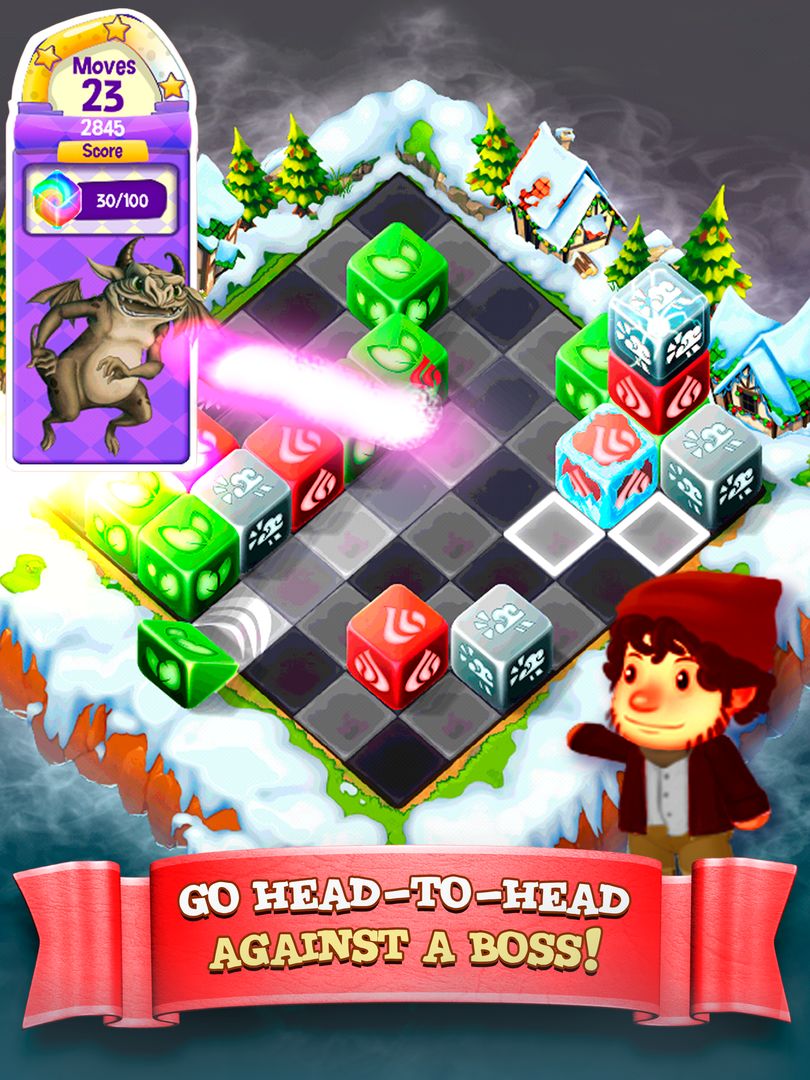 Cubis Kingdoms - A Match 3 Puzzle Adventure Game ภาพหน้าจอเกม