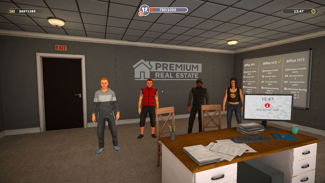 Screenshot of REAL ESTATE Simulator - FROM BUM TO MILLIONAIRE