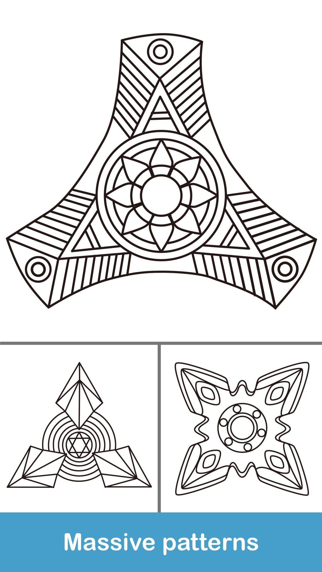 Fidget Spinner Coloring Books Game Screenshot