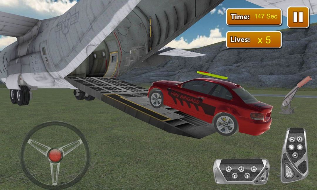 Firefighter Car Transporter 3D遊戲截圖