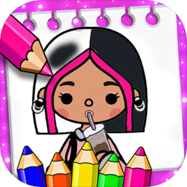 Toca Boca Mod Coloring Book android iOS apk download for free-TapTap