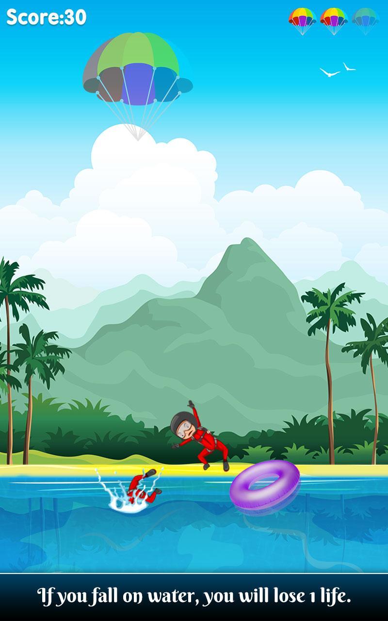 Parachute Jump : Sky Dive Game Game Screenshot