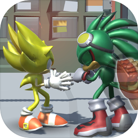 BLUE HEDGEHOG FIGHER GAME