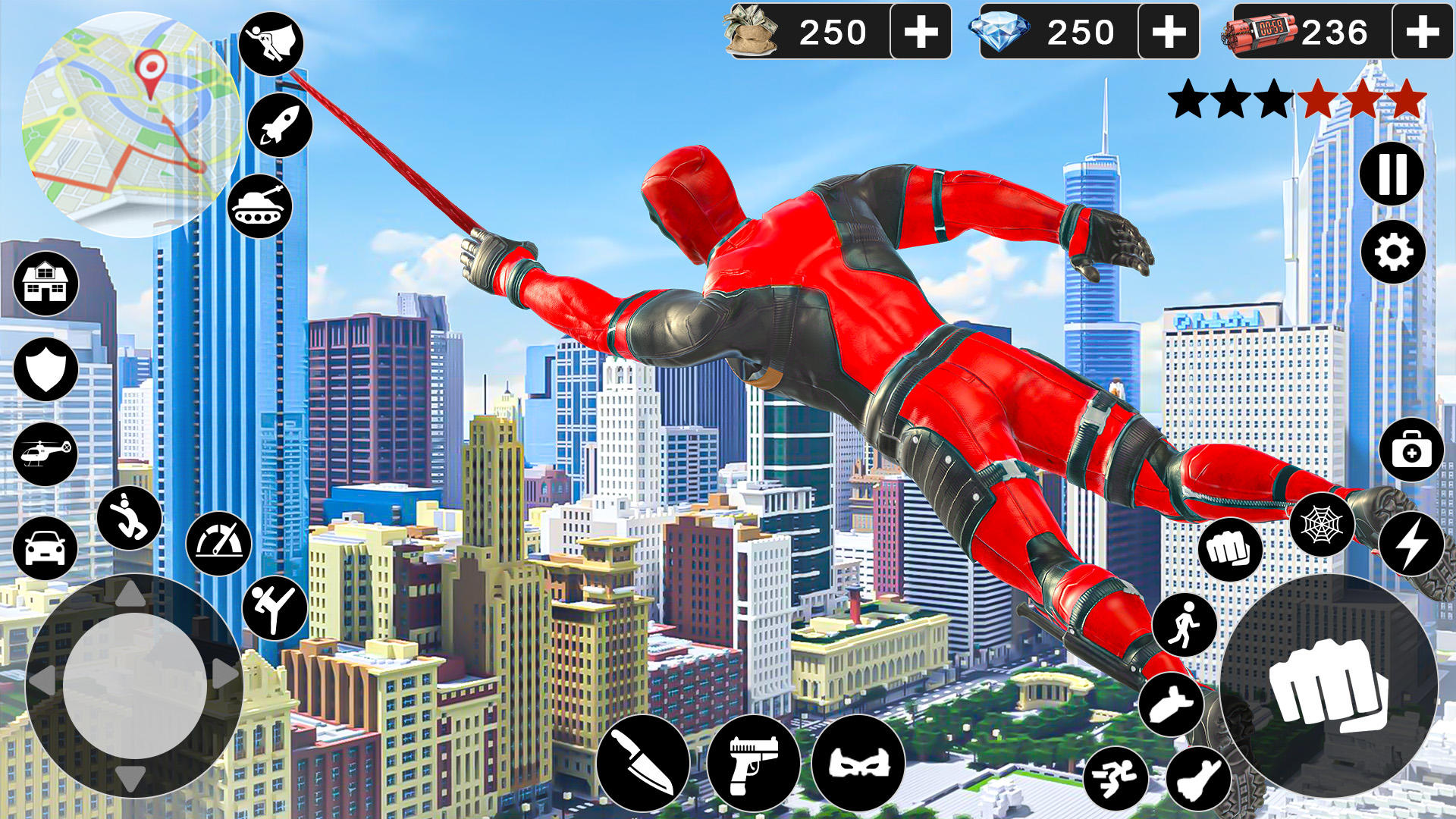 Screenshot of Spider Rope Hero Man Game