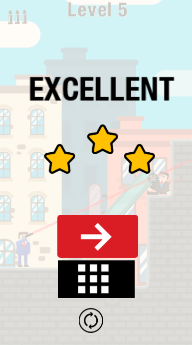 One Bullet Man - Blind Aim Game Screenshot