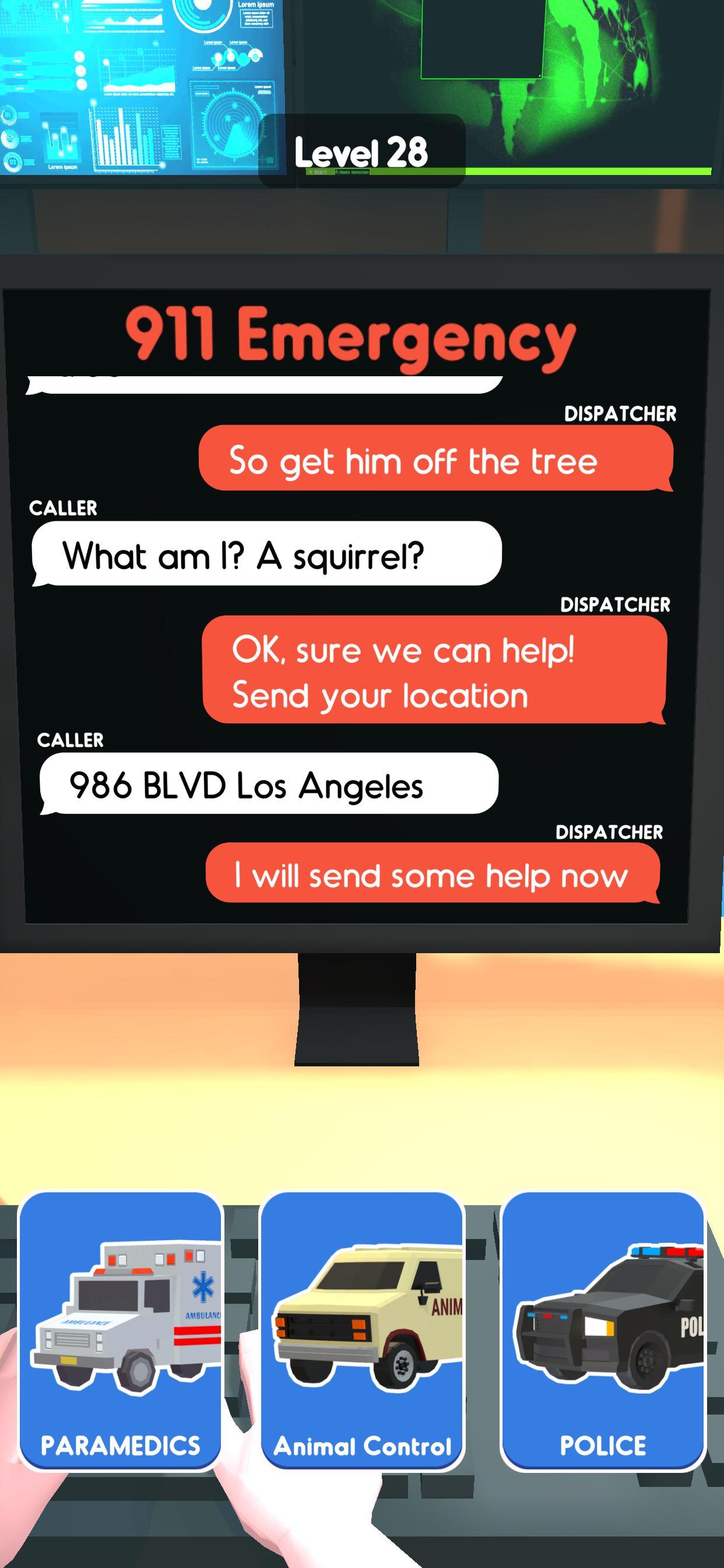 911 Emergency Dispatcher Game Screenshot
