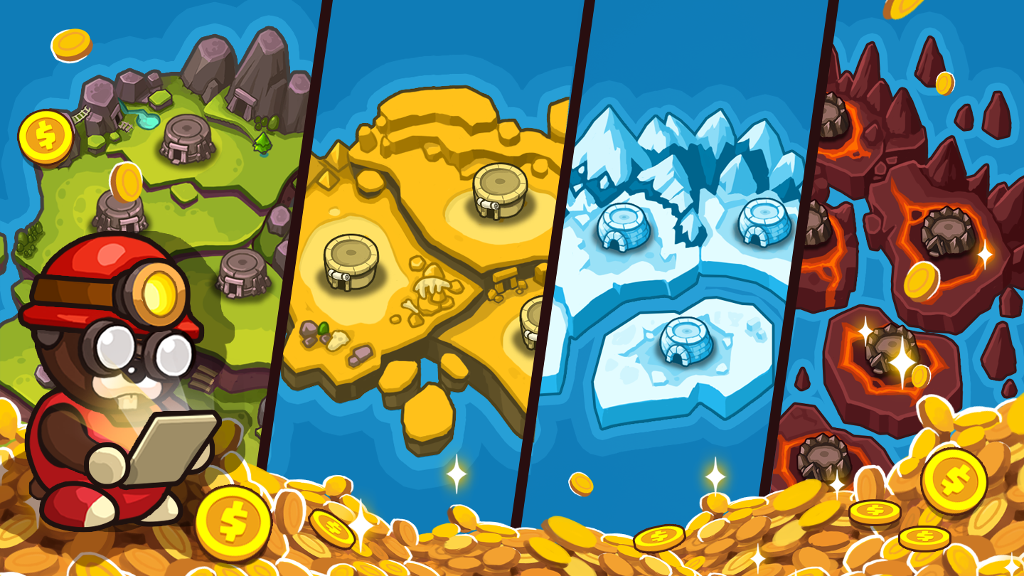 Popo Mine: Idle Mineral Tycoon Game Screenshot